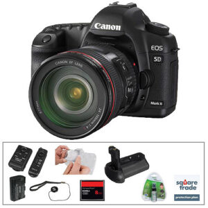 CANON EOS 5D MARK II DSLR & 24-105MM LENS WITH BASIC ACCESSORY KIT