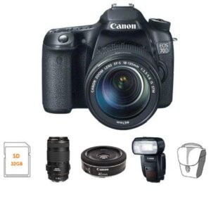 CANON EOS 70D DSLR CAMERA WITH 18-135MM STM F/3.5-5.6 LENS