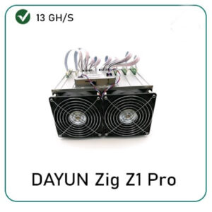 Dayun Zig Z1 Pro 13 Gh/s Lyra2REv2 28 nm Zig Miner Z1Pro $1,249.00 / 0.02091 ?